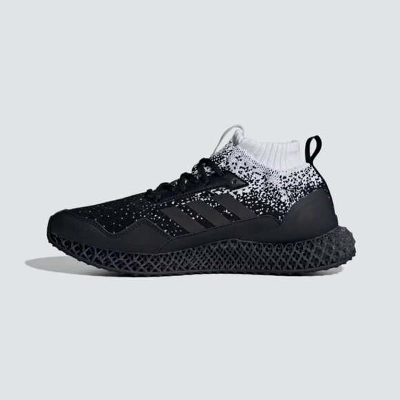 RARE Adidas Men's Black White Ultra 4D Mid Sneakers - Picture 1 of 4